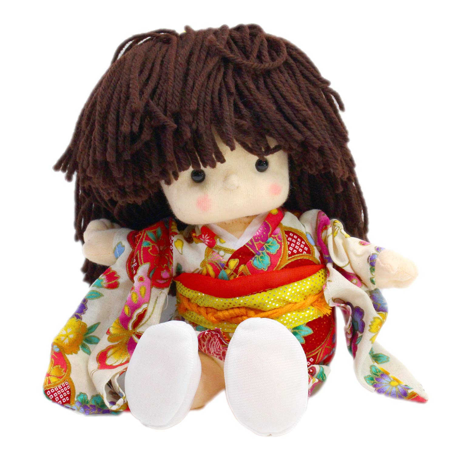 Amazon | テイクオフ 日本人形 きぬちゃん オルゴール S アイボリー