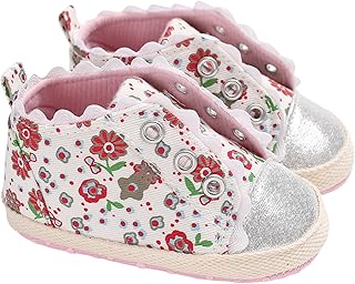 حذاء رياضي من الألياف الصناعية بطبعة زهور للبنات البيبي من ميكس اند ماكس