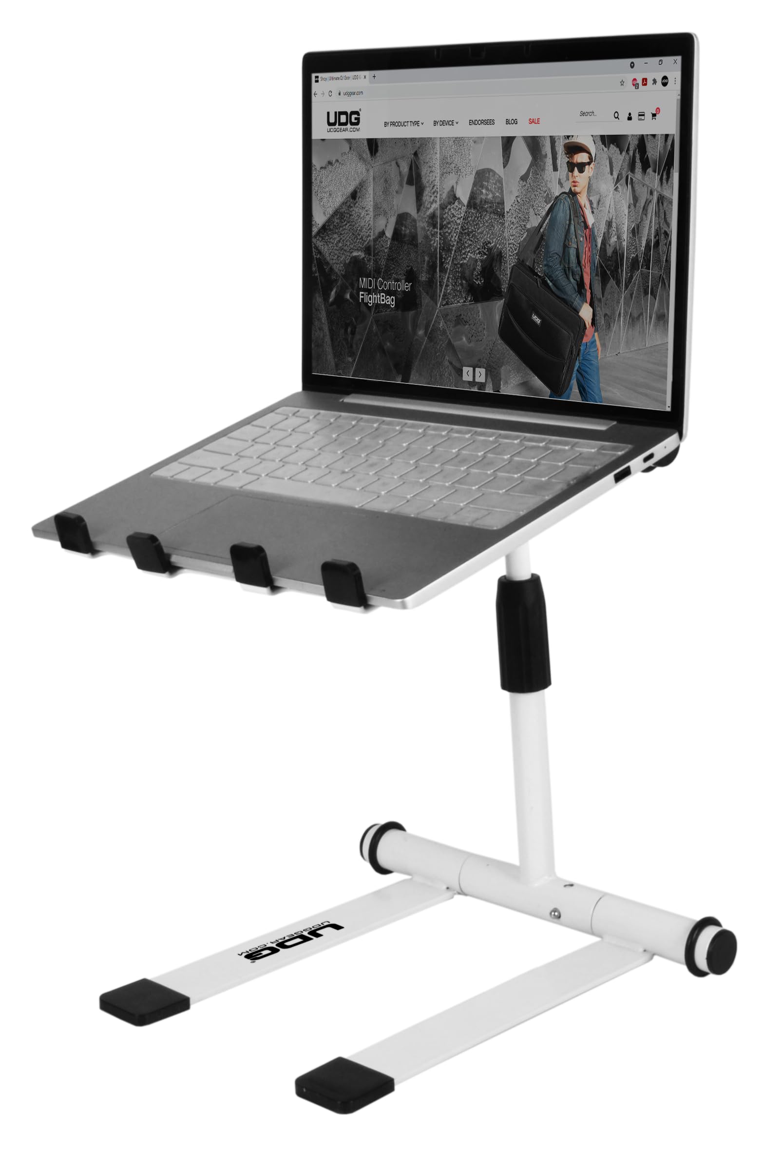 UDG Ultimate - Supporto regolabile in altezza per laptop, colore: Bianco