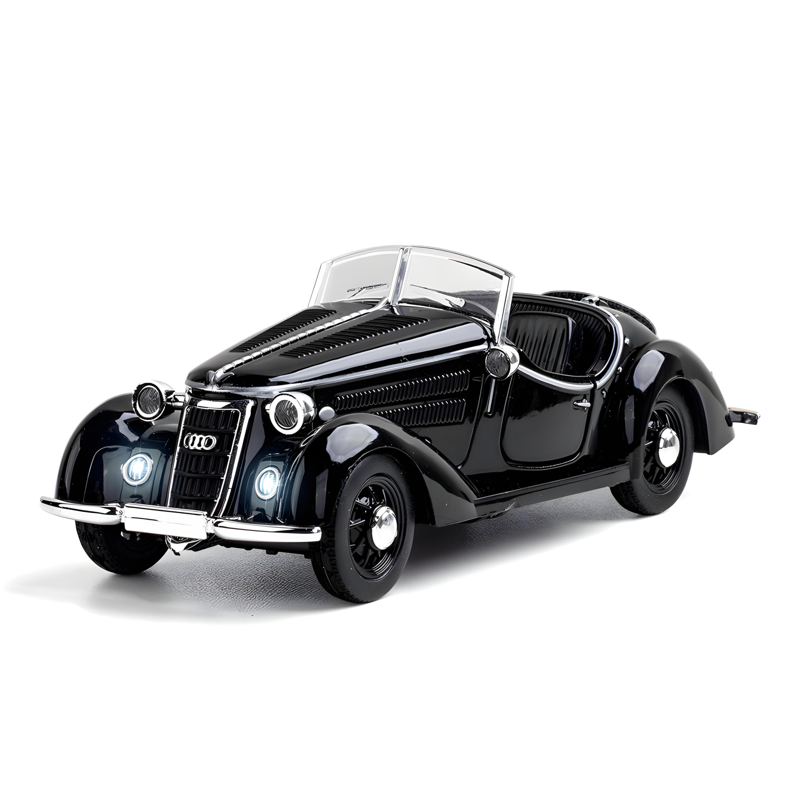 Toybot 1:32 Scale Die-Cast Audi Roadster Toy Car Model - Featuring Metal Body, Operable Doors, Pullback Action, and Enthralling Light & Sound Effects (Vintag Black Audi) (B0CTGF2J2J) Amazon Price History, Amazon Price Tracker