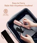 FARERY Céramique Mini Redresseur de cheveux, 1.5 De pouce large Mini Fer plat pour le lissage rapide, Petit lissage plat pour les cheveux pour le voyage, Fer à cheveux portable avec double tension et sac de rangement