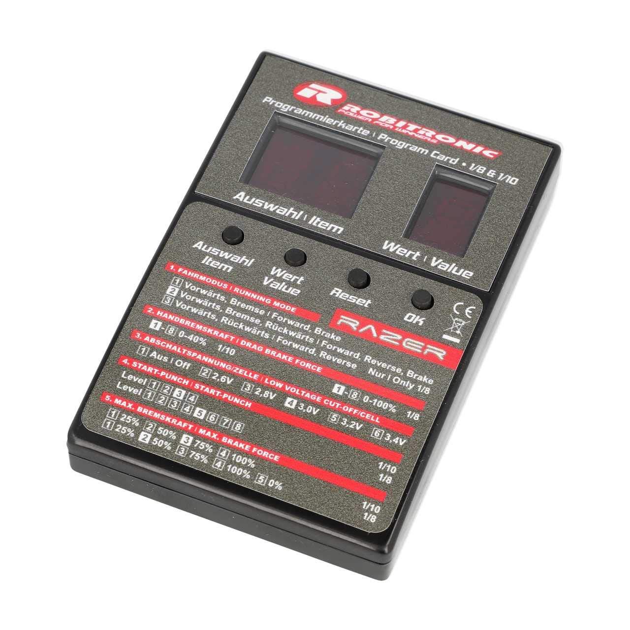 Robitronic Razer ESC LED Program Box (for Ten and Eight)