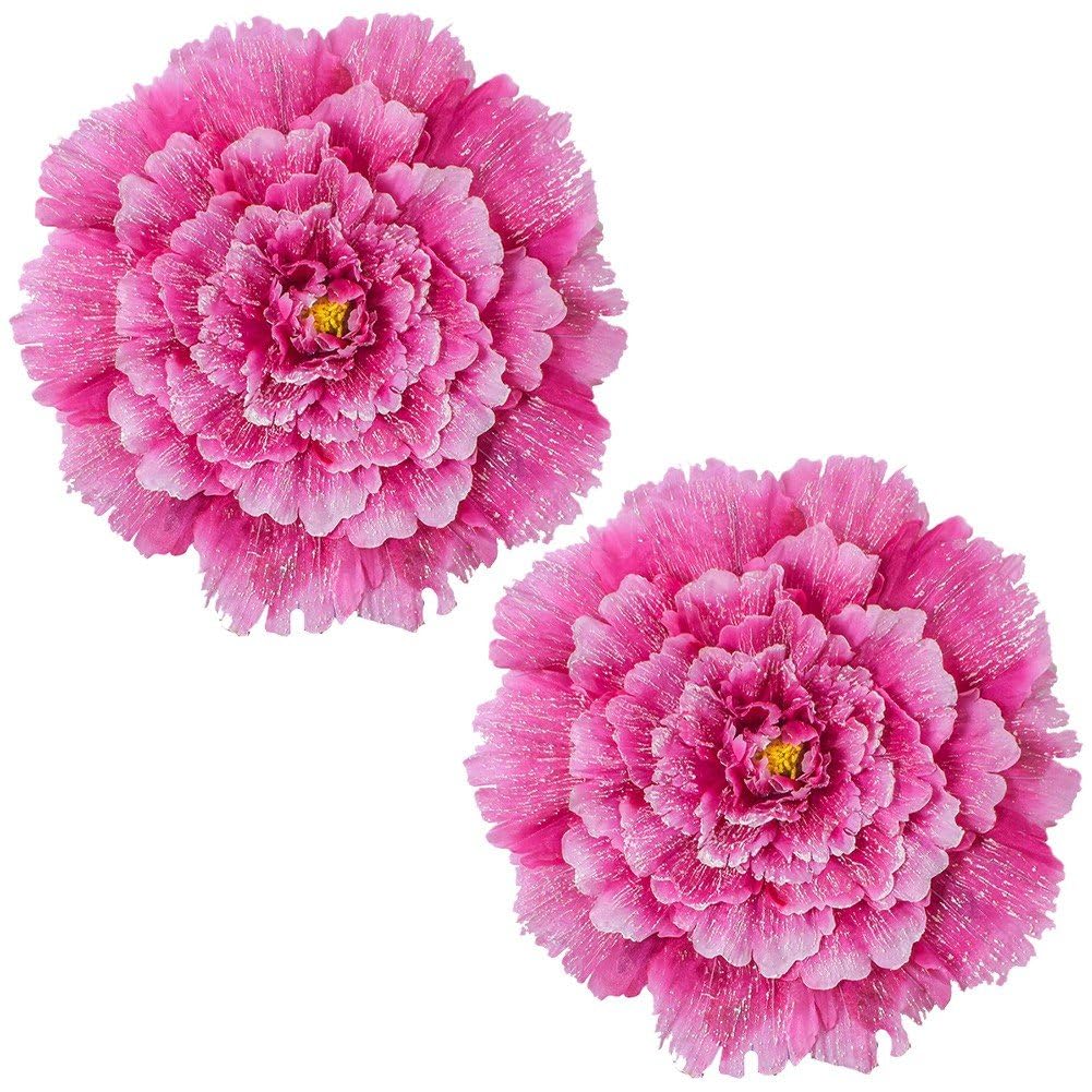 Amazon.co.jp: 造花 ぼたん 2個セット 人工牡丹 枯れない花 花飾り