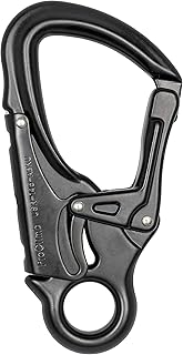 ProClimb Forged Aluminum Carabiner Snaphook | Perfect for Rock Climbing, Arborists, Fire Fighters, Rescue Ops