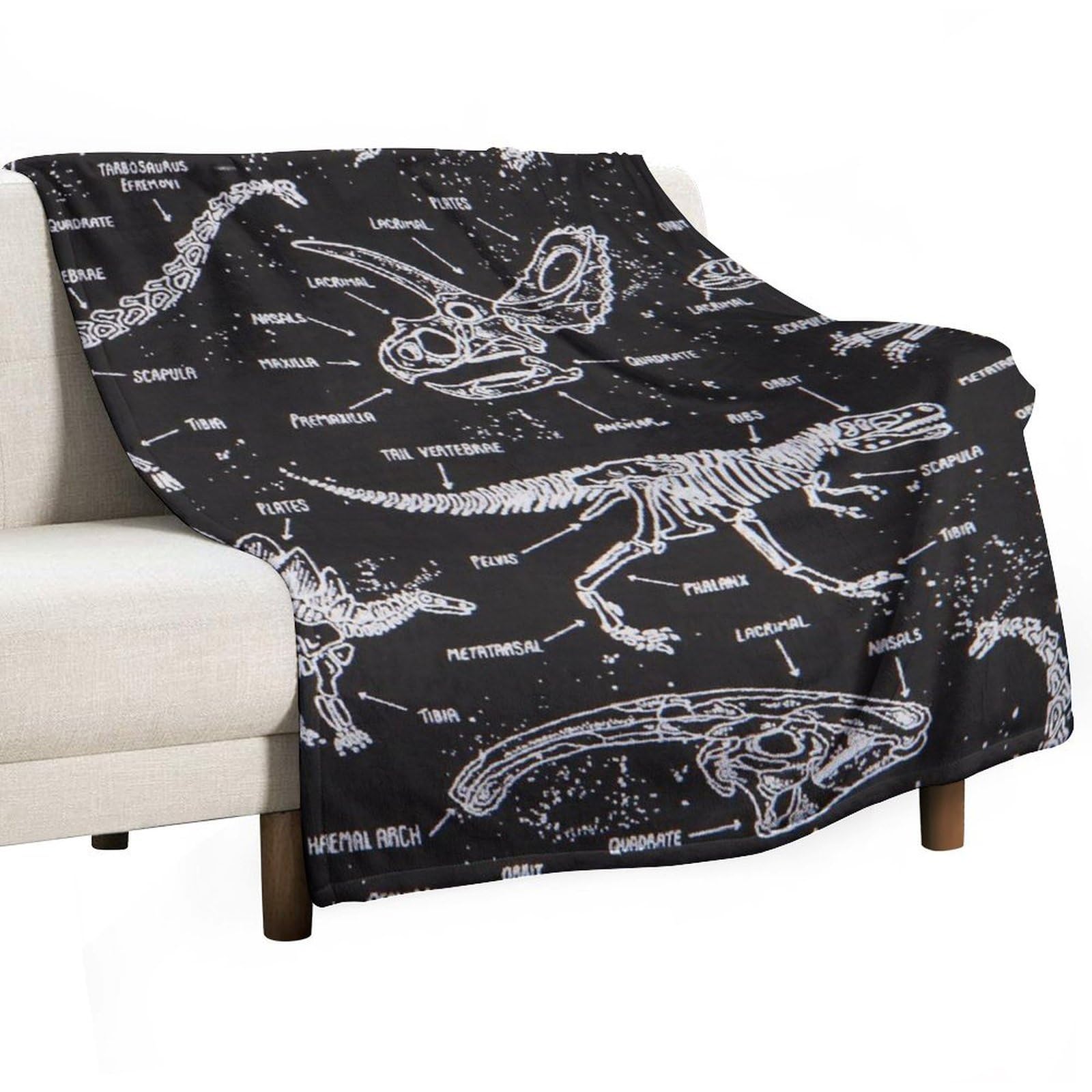 MHYRAC Flannel Blanket, Jurassic Dinosaurs Throw Blanket for Couch Sofa Bed Office, Soft And Comfortable Without Pilling
