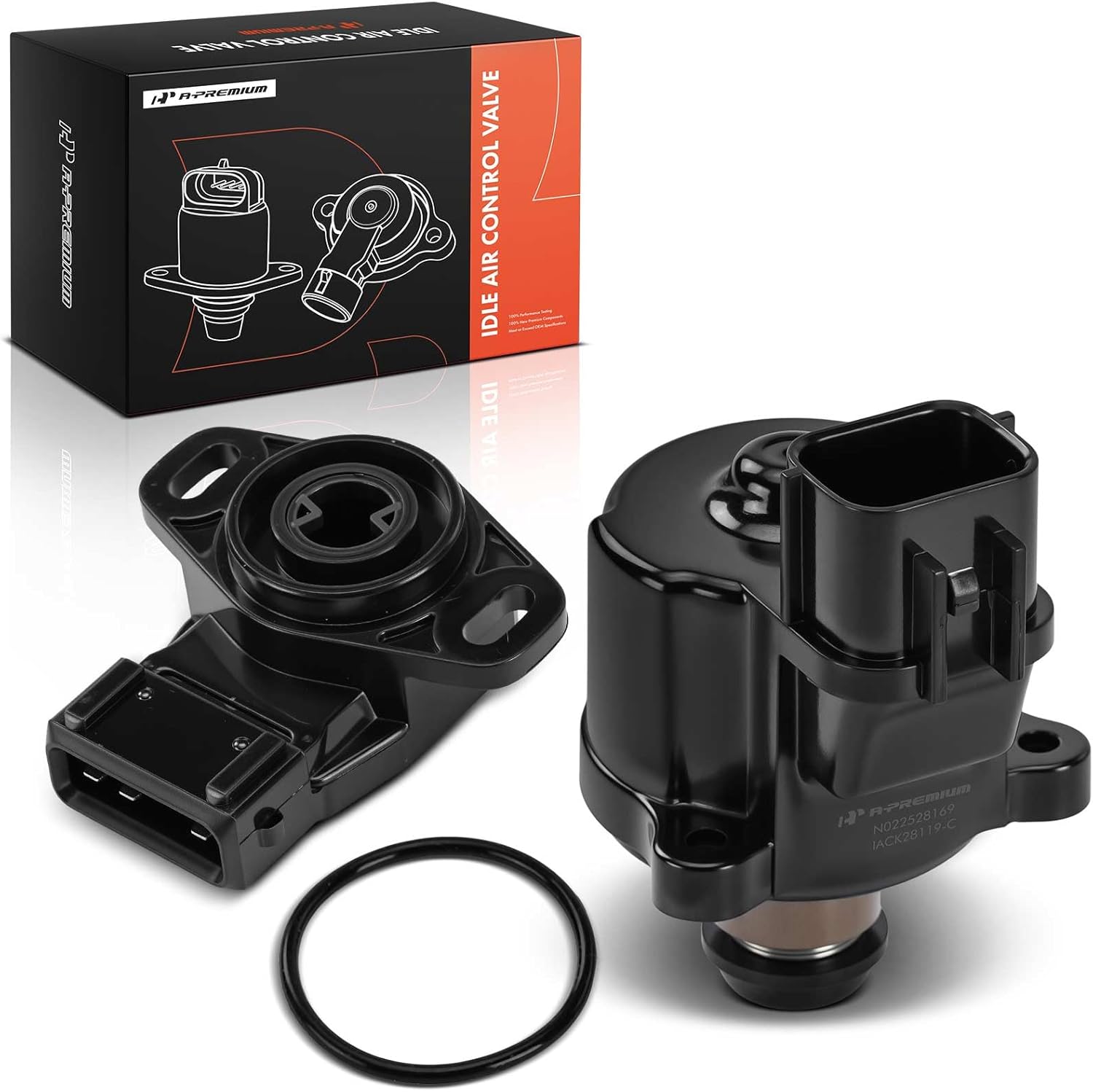 A-Premium Idle Air Control Valve IAC + Throttle Position Sensor TPS Compatible with Chrysler Sebring 2001-2005 & Mitsubishi Eclipse 2000-2005, Galant 1999-2003, Montero, Montero Sport & Dodge Stratus