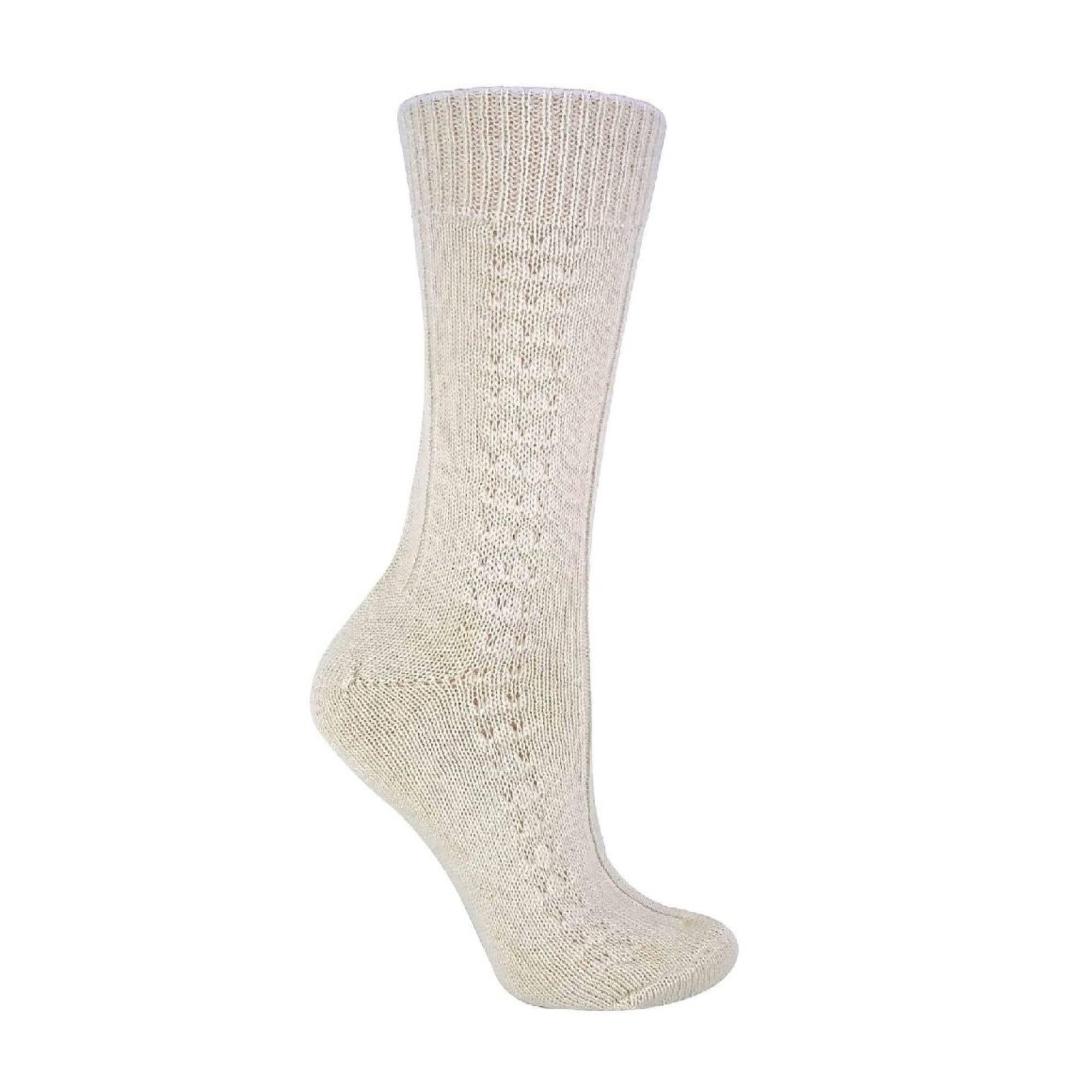 Sock Snob - Ladies Thin Soft Cosy Warm Knitted 100% Pure Wool Bed Socks