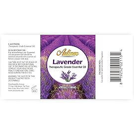 Artizen Lavender Essential Oil 4 oz - Pure, Natural Aromatherapy for Diffuser, Skin, and Hair with Dropper in UV Glass Bottle