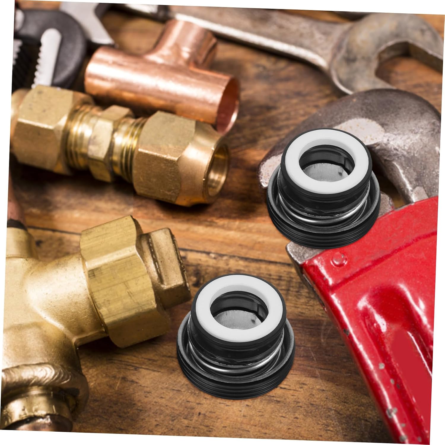 Zerodeko 2pcs Mechanical Seal for Water Pump Centrifugal Pump Sealing Kit for Engine Leakage Prevention for Irrigation Systems
