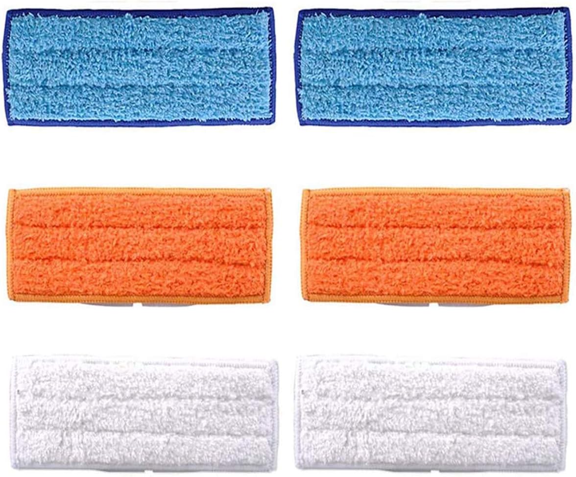 6 Pack Mopping Pads for iRobot Braava Jet 240 241 245 (2 Wet Pads, 2 Damp Pads, 2 Dry Pads), Washable and Reusable