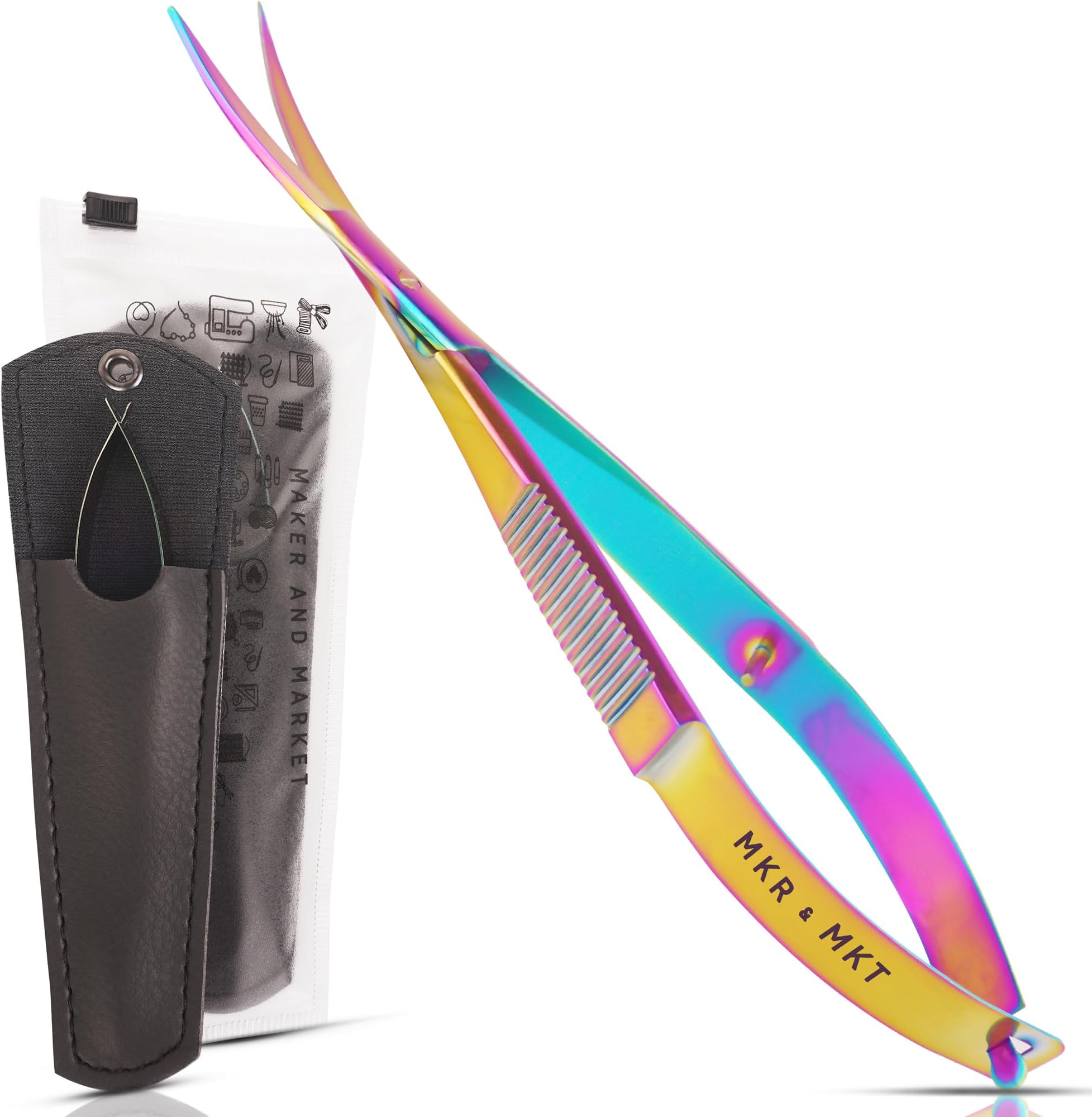 Amazon.com: Embroidery Sewing Scissor - Titanium Spring Action Scissor ...