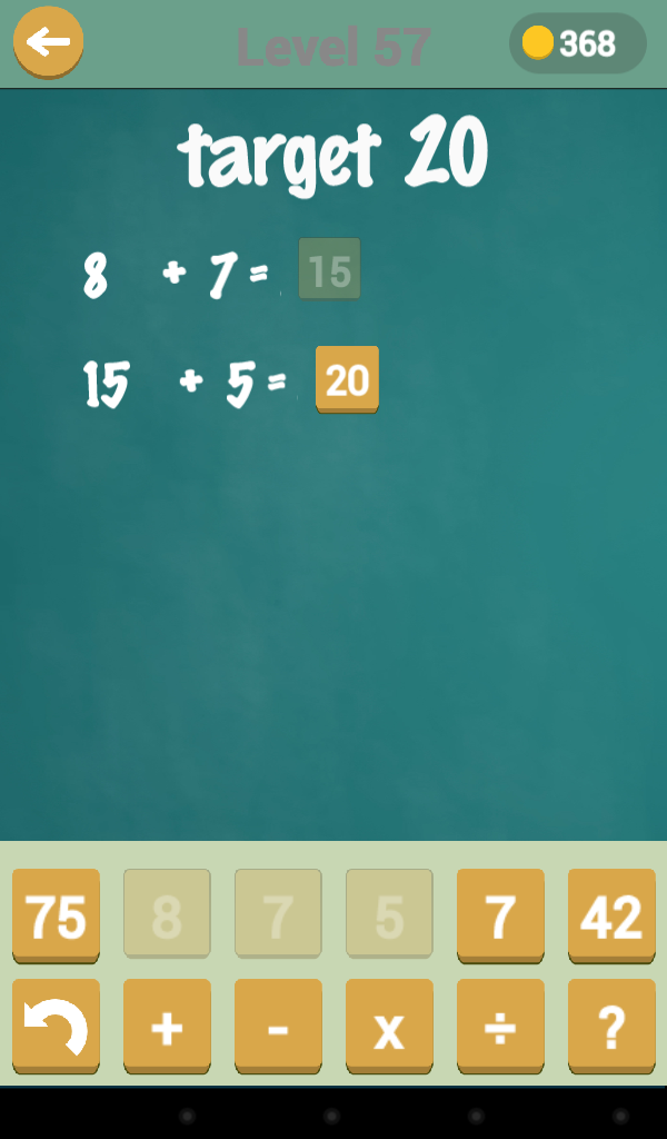 Target Number Math Puzzler App on the Amazon Appstore