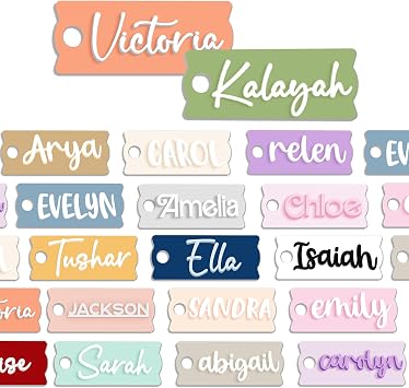 CleveFit Personalized Name Plate, Custom Stanley Name Tag, Acrylic Lid Topper, Custom Tumbler Tag, 40oz, 30oz, Topper Cup Accessories Gift for Friends Family TN09