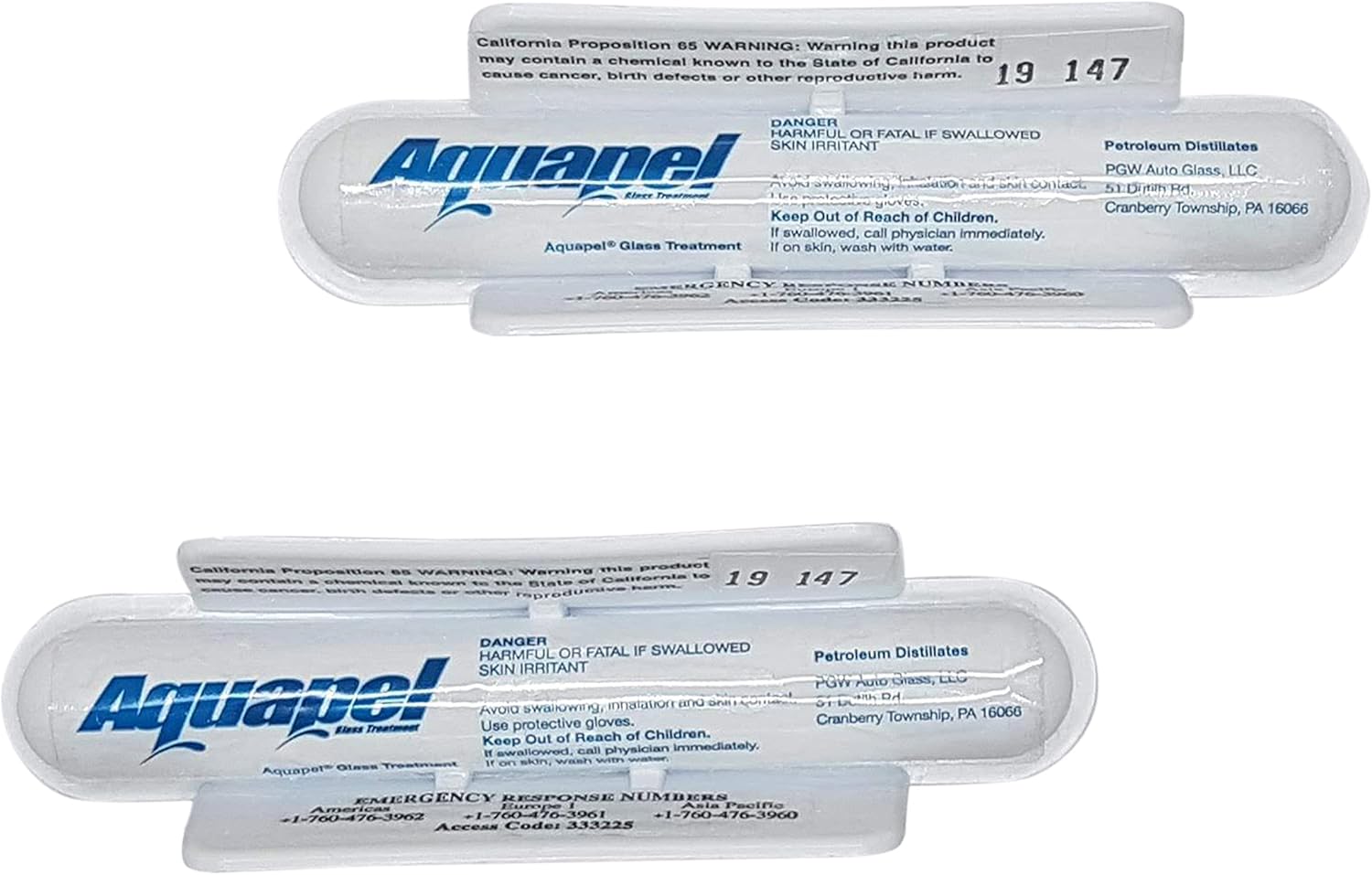 (2PACK) AQUAPEL Windshield Water Repellent/Treatment Applicators