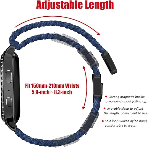 Miniatura 8 de Correa de 0.787 in compatible con Samsung Galaxy Watch 4&5&6 Band 1.732 in 1.575 in6 Classic 1.693 in 1.850 in5 Pro Band 1.772 in4 Classic 1.811 in