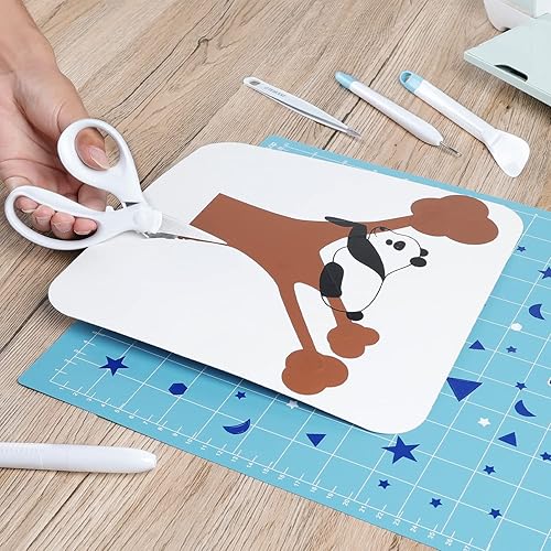 Miniatura 6 de REALIKE Juego de herramientas de desmalezado de vinilo, kit de herramientas de vinilo para manualidades, raspador, espátula, pinzas, tijeras,