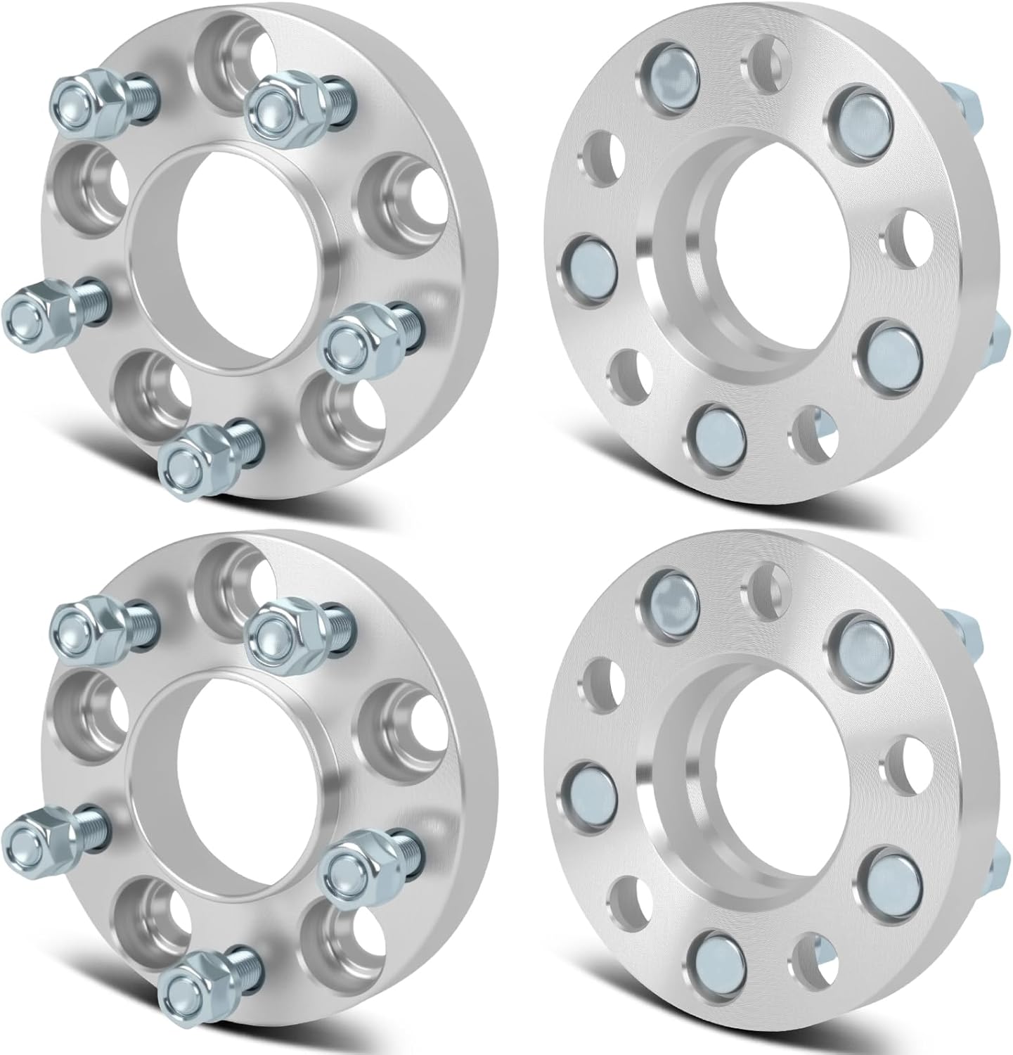 SCITOO 4Pcs Wheel Spacers 1 inch 5x115 Bore 70.3mm Studs 12x1.5 5 Lug Wheel Spacers Adapters Fit for for Chevrolet Equinox for Chevrolet for Malibu for Chevrolet Impala