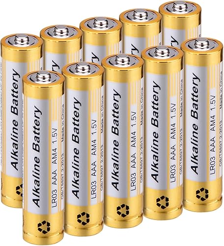 CICMOD Pilas alcalinas AAA de 1.5 voltios AAA para dispositivos domésticos y de oficina, 10 unidades