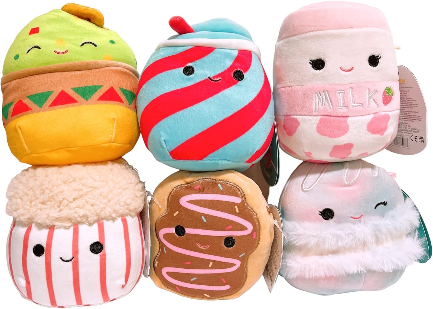 Juguete Antiestrés Suave Squishmallow KellyToys Carmelita S'Mores