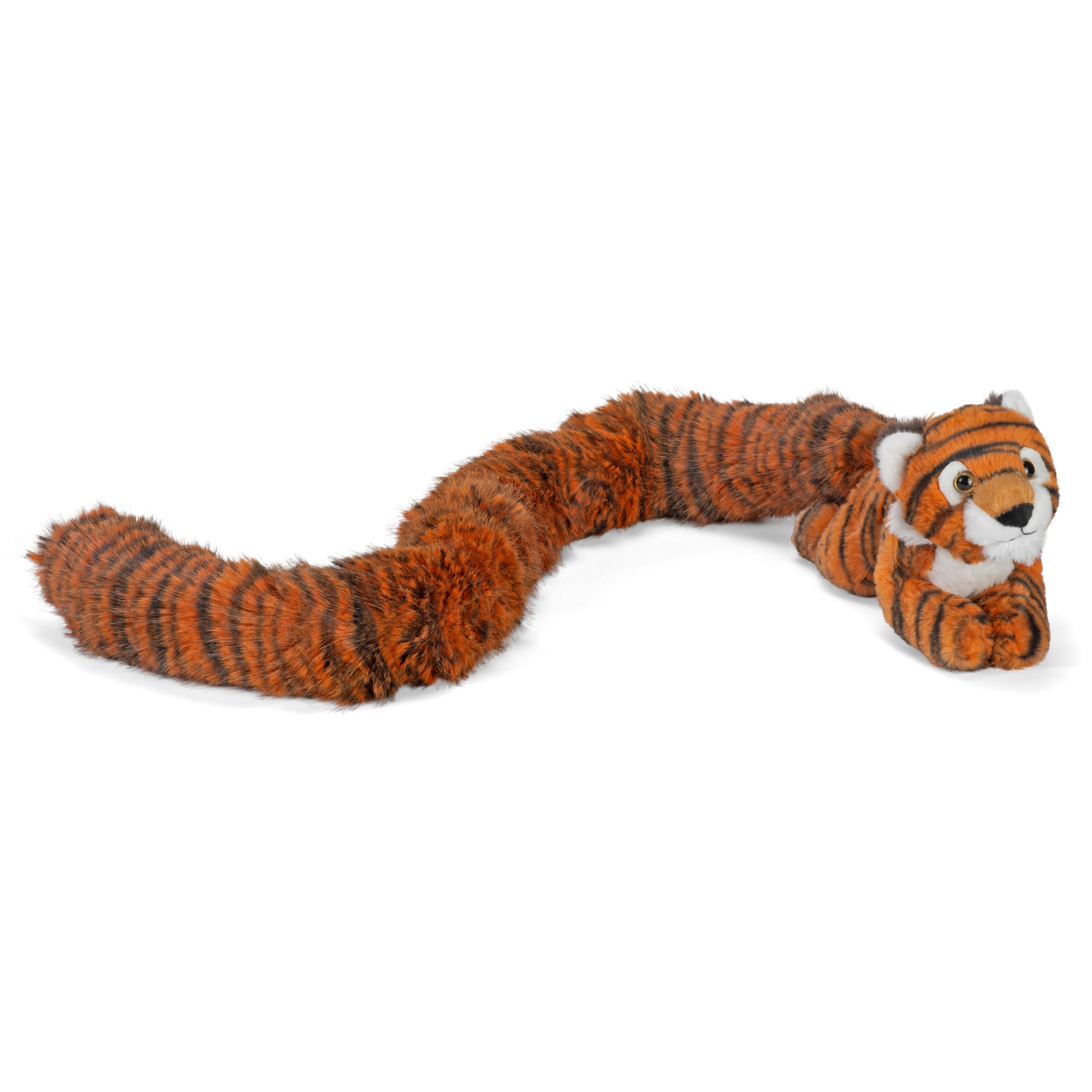 Wild Republic Tailkins Tiger, Stuffed Animal, 40 Inches, Plush Toy, Fill is Spun Recycled Water Bottles