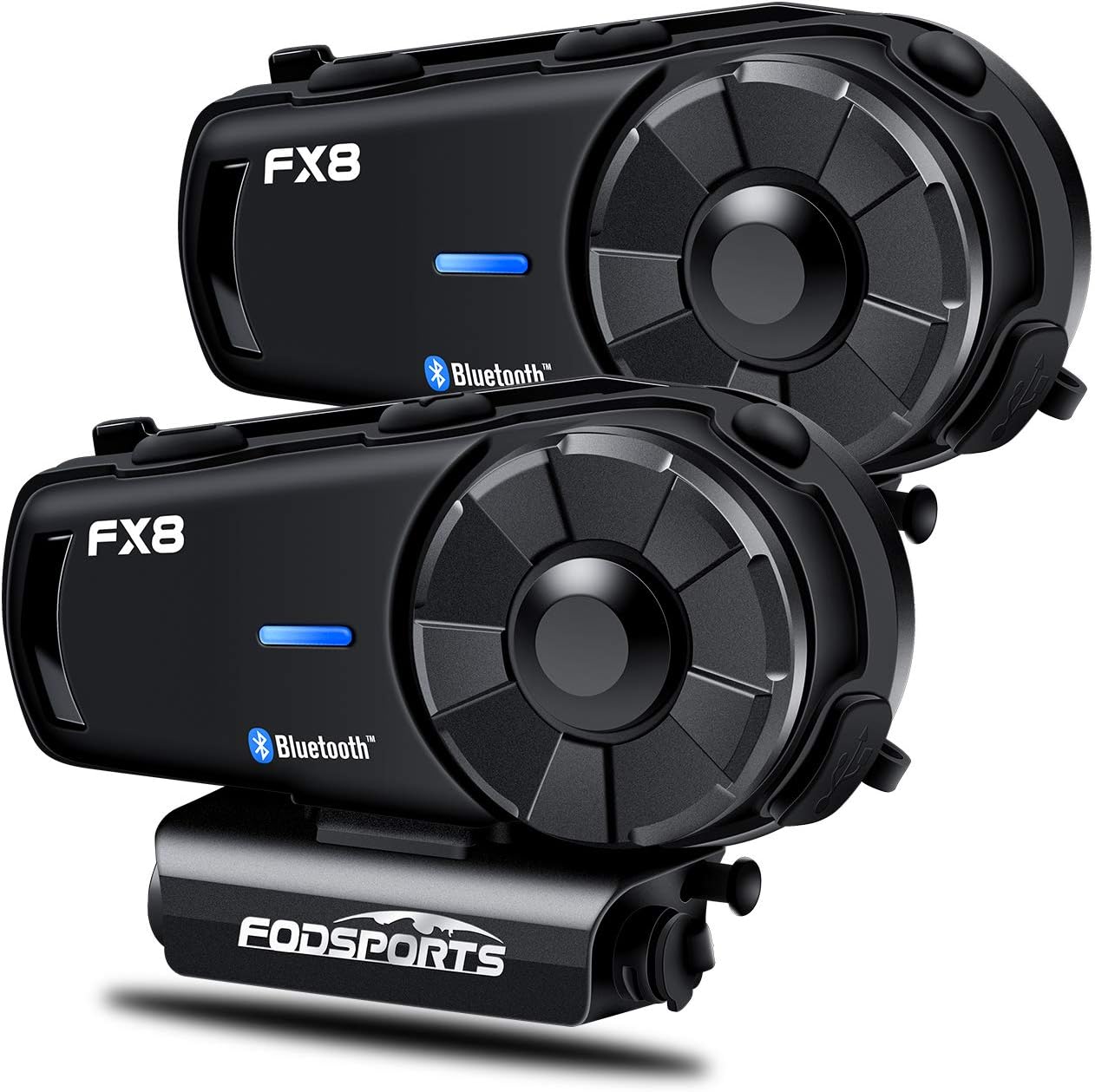 FODSPORTS FX8 Motorcycle Bluetooth with Noise Cancellation,Helmet Bluetooth Headset