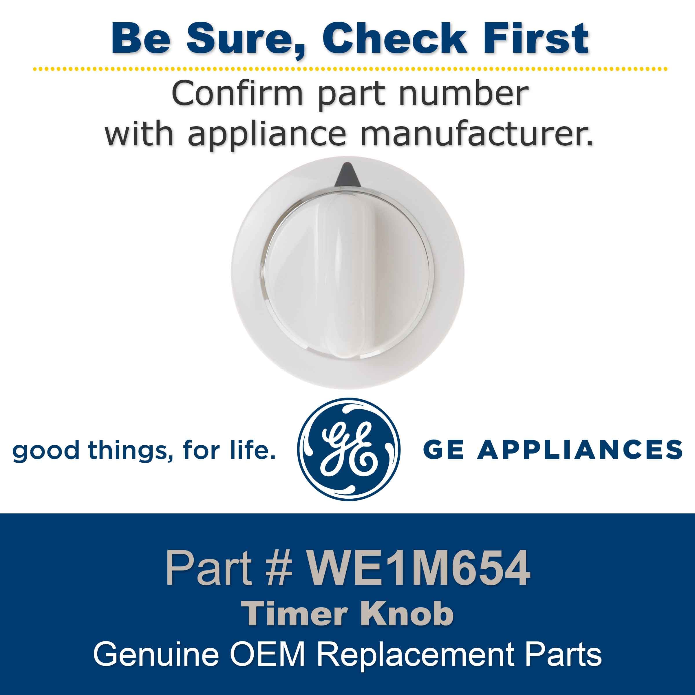 Amazon.com: GE WE1M654 Genuine OEM Timer Knob (White) for GE 