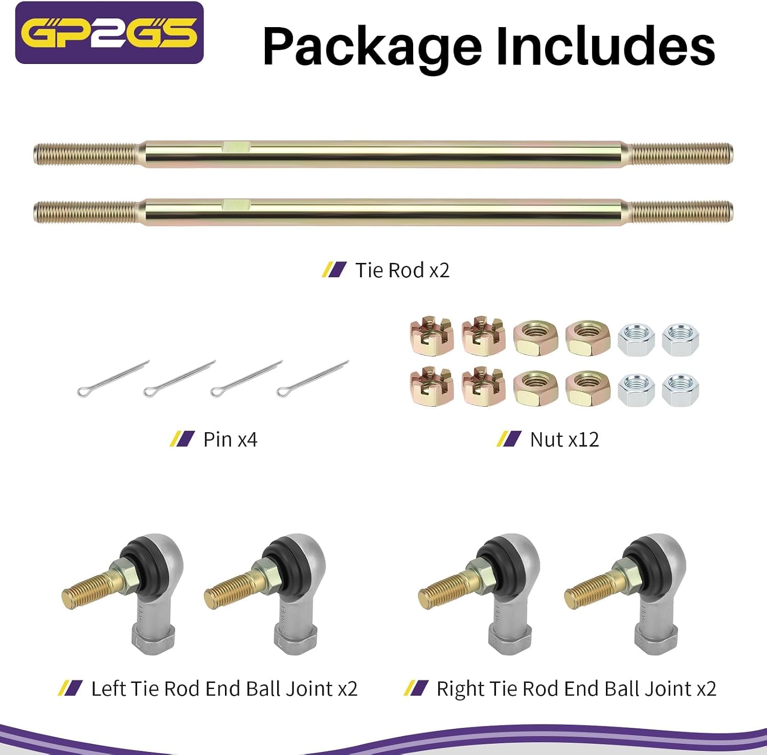 Tie Rod End Kit for Polaris Trail Blazer Big B-oss 250 88-94 5020478