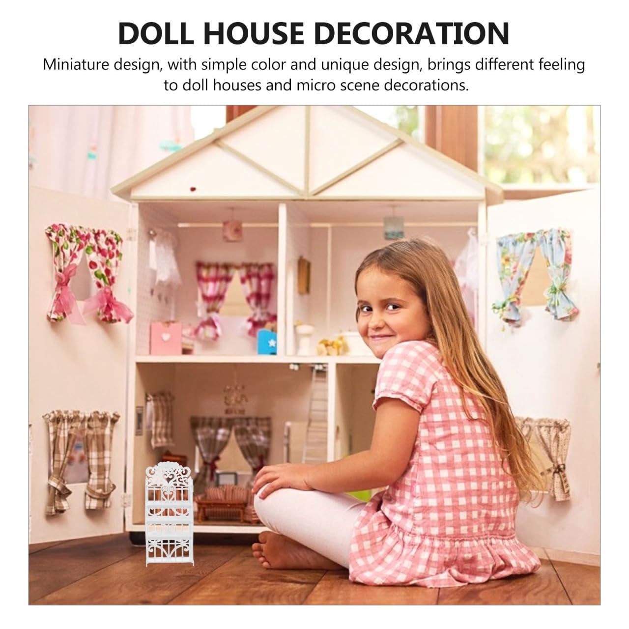 TOYANDONA Mini Doll Shoe Rack Dollhouse House Book Shelf Shelf Miniature s Locker Storage Rack Bathroom Essentials for s Closet Plastic White - Image 4