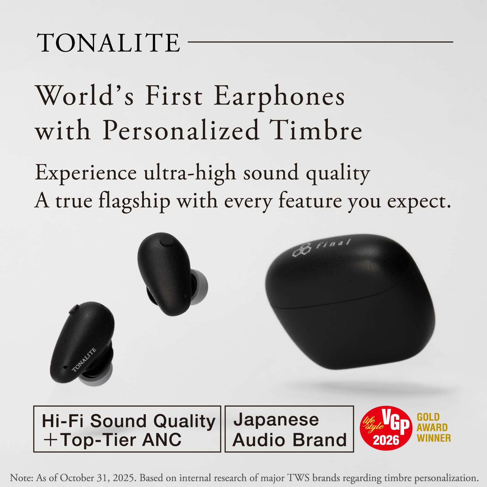Amazon.com: Final Audio TONALITE Wireless Earbuds – Personalized