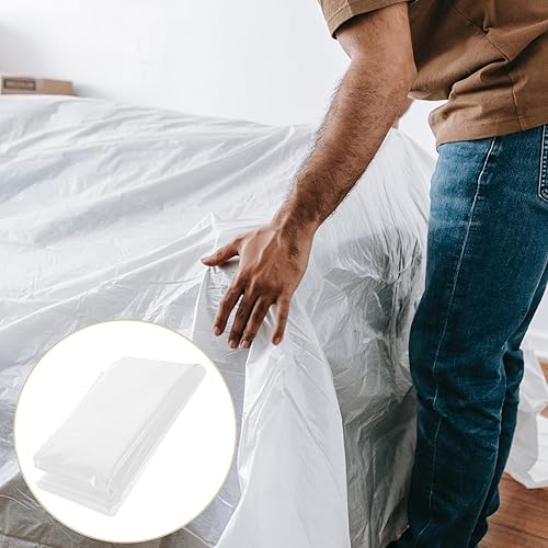 Miniatura 5 de DOITOOL Funda protectora de sofá de plástico transparente de 141.7 x 53.1 in, impermeable, para muebles, almacenamiento en movimiento, bolsa de