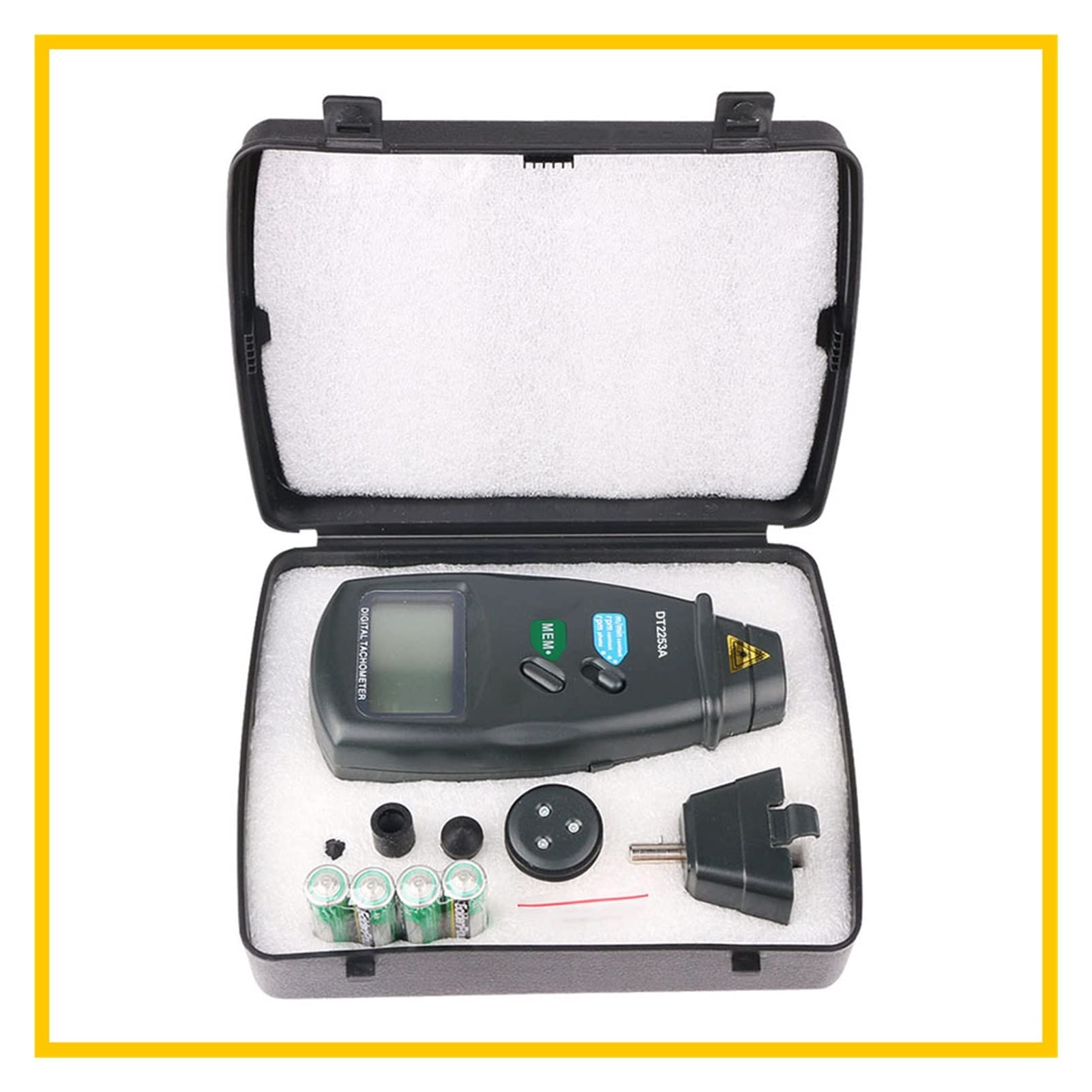 Digital Contact Tachometer Contact Measurement Speed Tach Meter Gauge Digital Tachometer Speedometer SM2235A Do wentylatora, opony