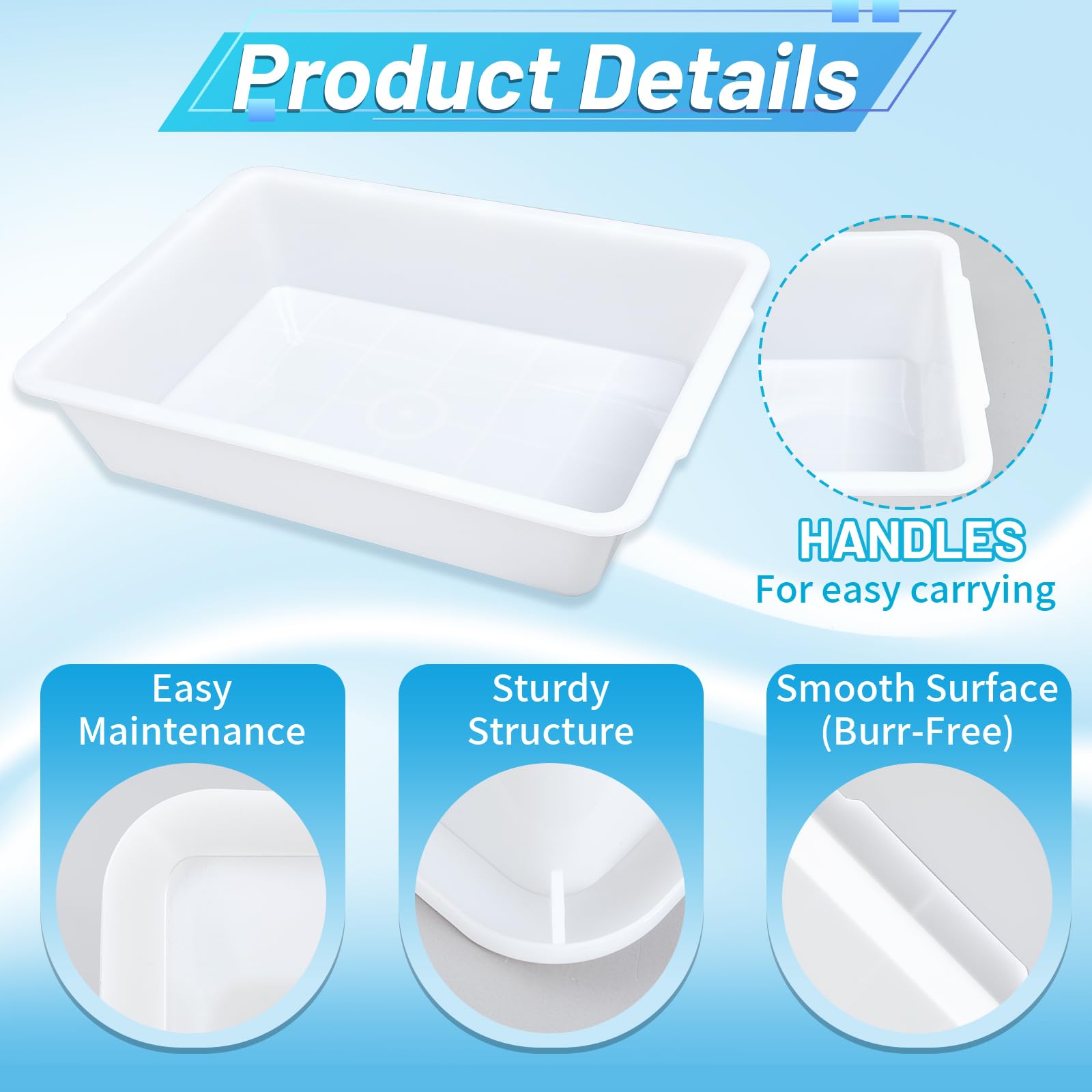 Amazon.com: Remerry 1 Pack Polypropylene Containment Tray 20 L x