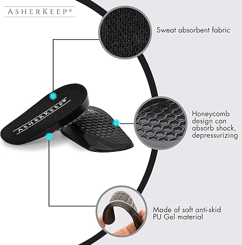 Miniatura 4 de Plantillas de elevación de zapatos de altura de talón, plantillas de aumento de altura para hombres y mujeres, almohadillas invisibles para zapatos,