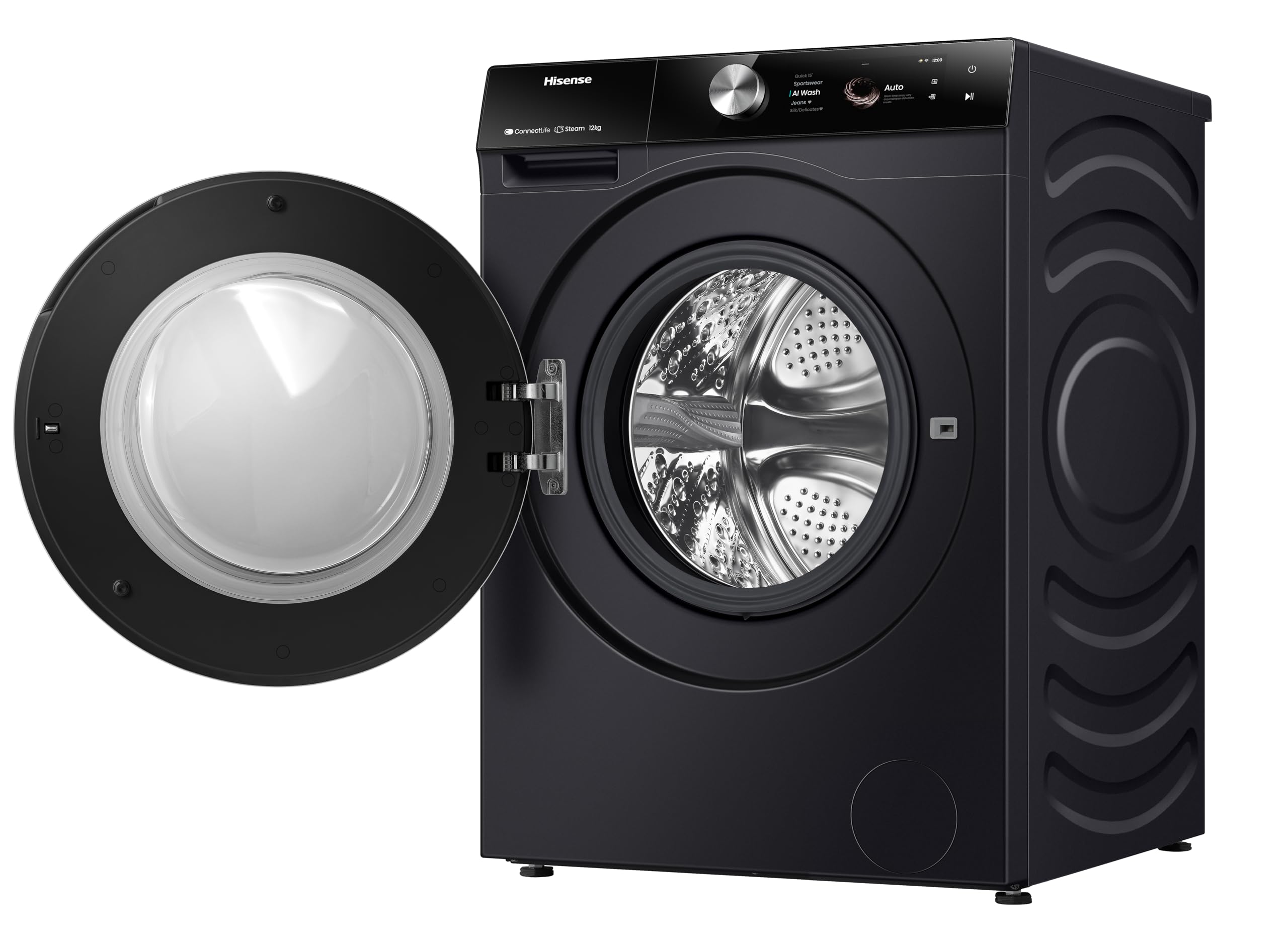 Lavatrice Hisense 20012513 WF7S1247BB Black