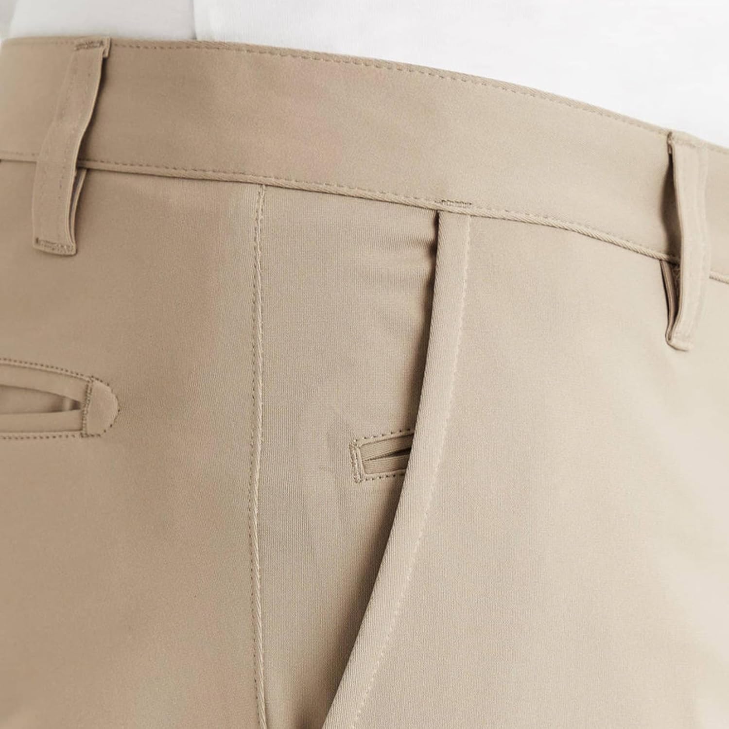 Rhone Commuter Skinny Men's Pants, Ultra Slim-Fit Mens Dress Pants, All-Day Comfort, Stretch Fabric, Work Pants for Men, Slim-Straight Leg Mens Slacks, Wrinkle Resistant Khaki W35-33L - Image 5