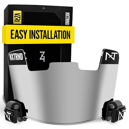 Nxtrnd VZR1 Football Visor, Flat Lens Technology, Fits Adult &