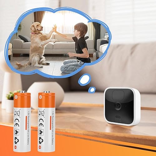 Miniatura 6 de Paquete de 8 baterías de litio recargables de tamaño AA de 1.5 V para cámara Blink, batería doble A de larga duración de 2600 mWh con cargador