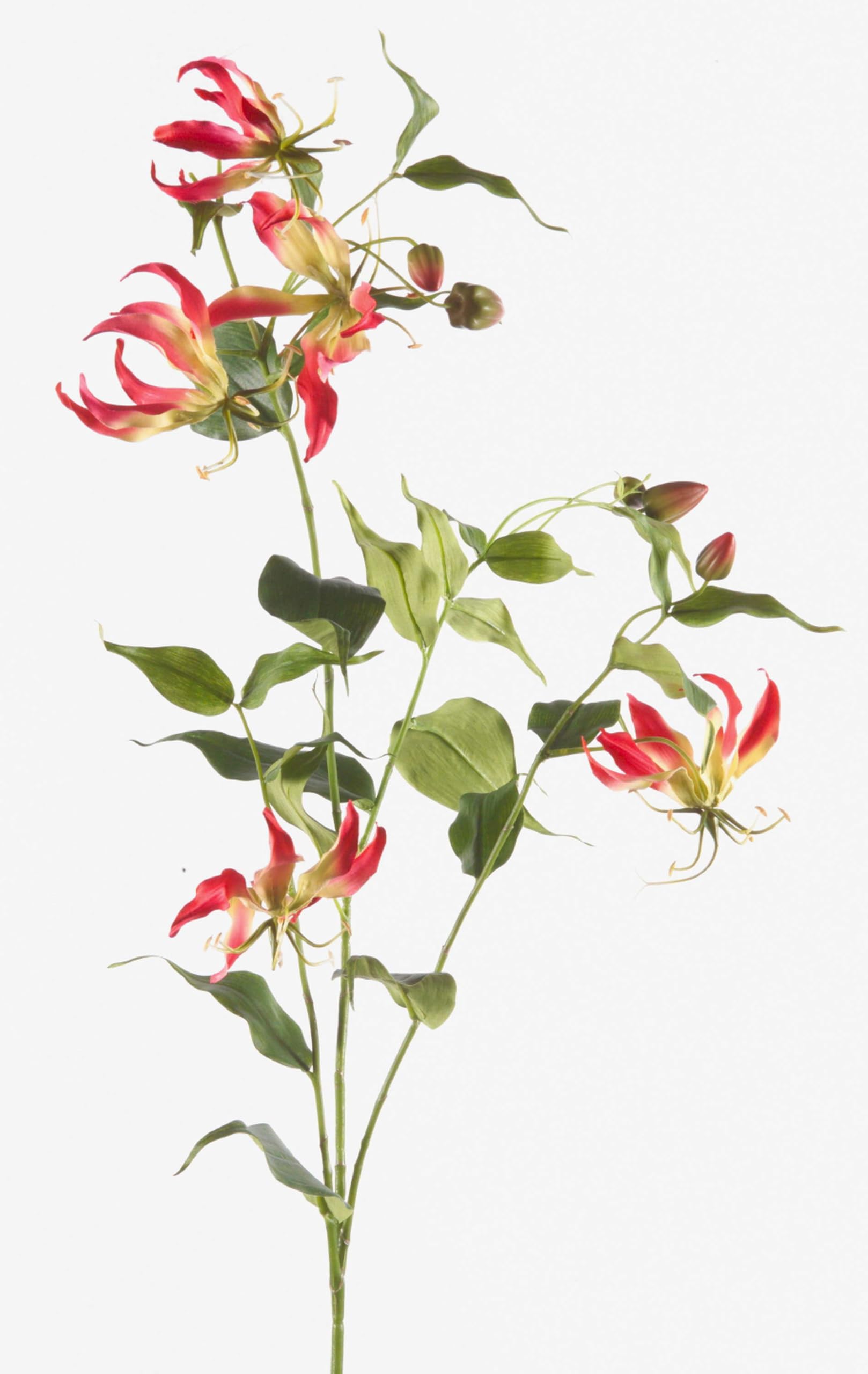 artplants.de Fake flame lily CELESTE, pink yellow, 4ft/120cm - Artificial flowers/False flame lily