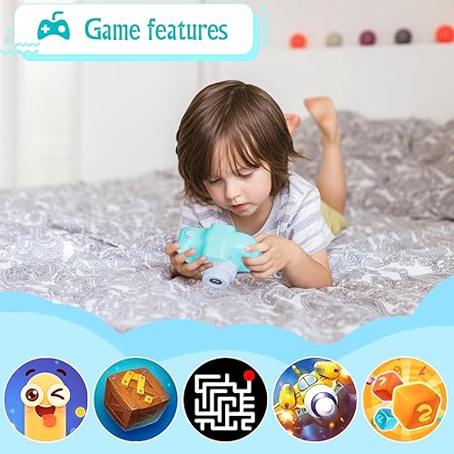 Miniatura 5 de NINE CUBE Toys - Cámara digital para niños de 3 a 5 años, juguete portátil para niños de 3 a 5 años, mini cámara digital para niños con tarjeta SD