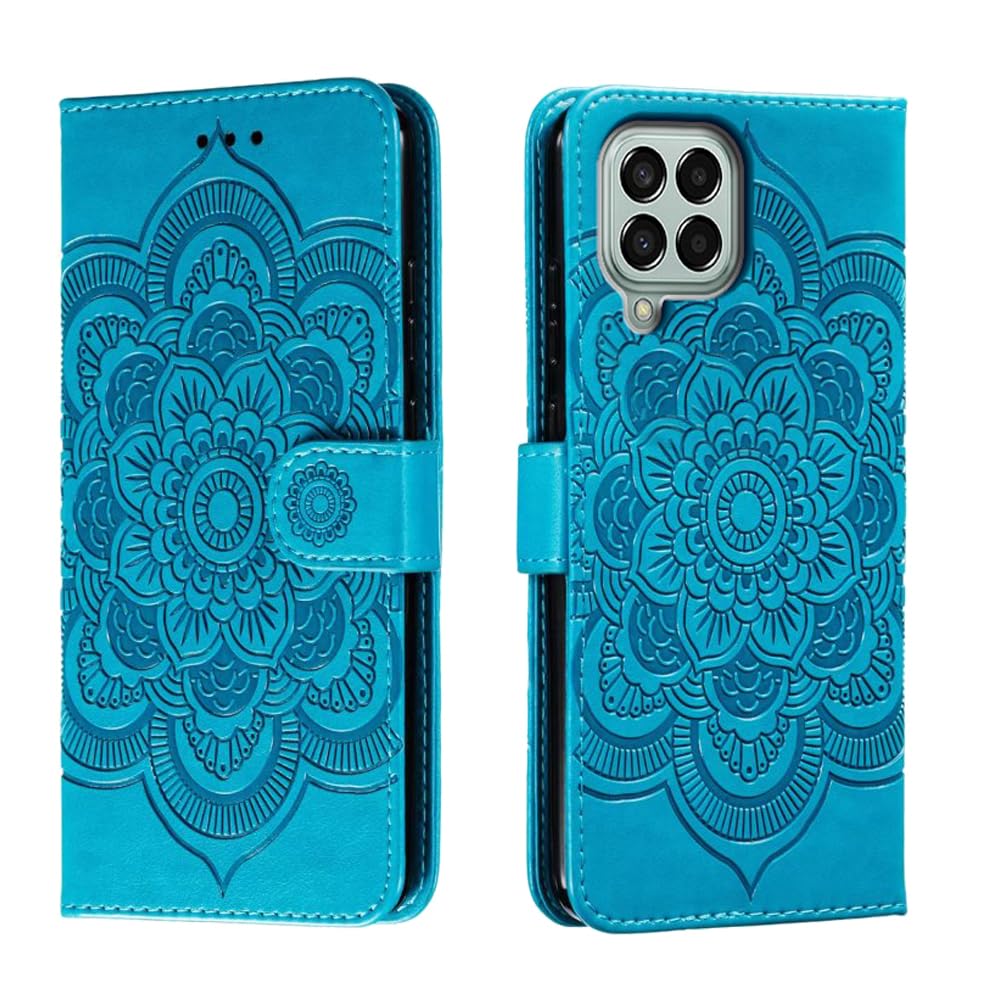 shingtomua for Samsung Galaxy A42 5G Case Wallet with Card Holder Kickstand Magnetic Soft Leather Flip Fold Case for Samsung A42 Cover (Blue)