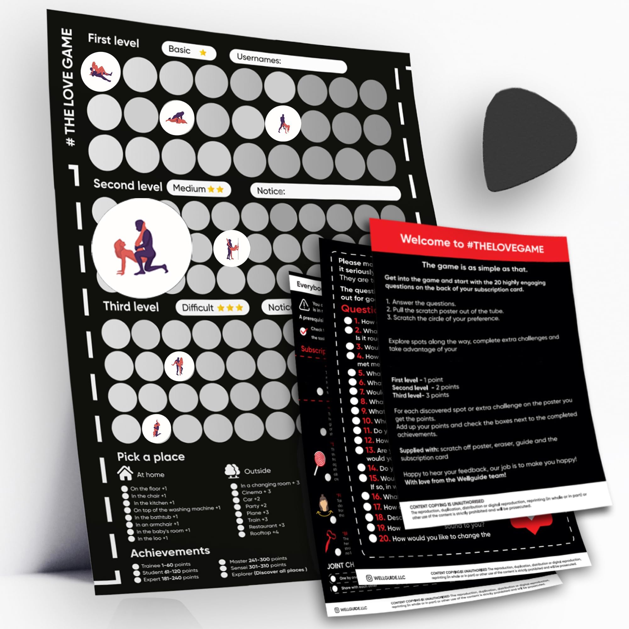 Romantic Couples Game with 169 Love Tasks - Positions & Conversations & Date Night Ideas