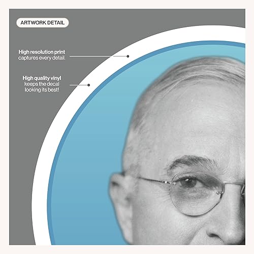 Miniatura 4 de President - Calcomanía de vinilo para pared, círculo de 12 pulgadas, decoración extraíble para aula, hogar u oficina, ideal para los amantes de la