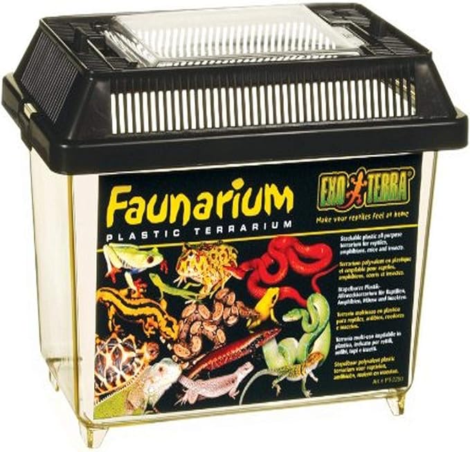 Exo Terra Faunarium, Plastic Reptile Terrarium, Mini, PT2250