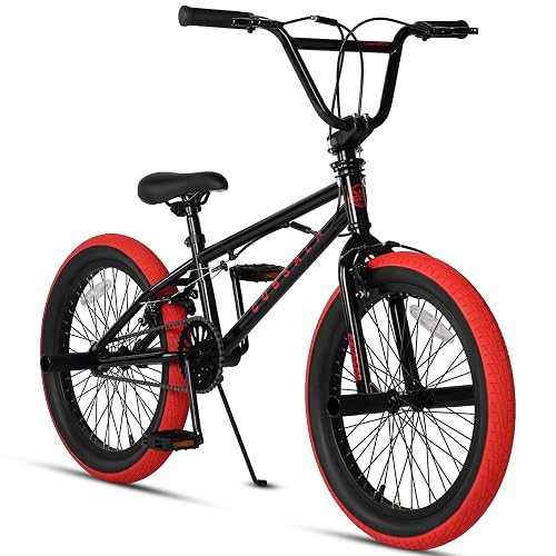 cubsala Crossea 18 20 Inch Kids Freestyle BMX Bike for 5-13 Years Old | High Tensile Steel Frame, Optional Pegs Rod Rotator, Single/Dual U-brakes, Suitable for Beginner Level Rider