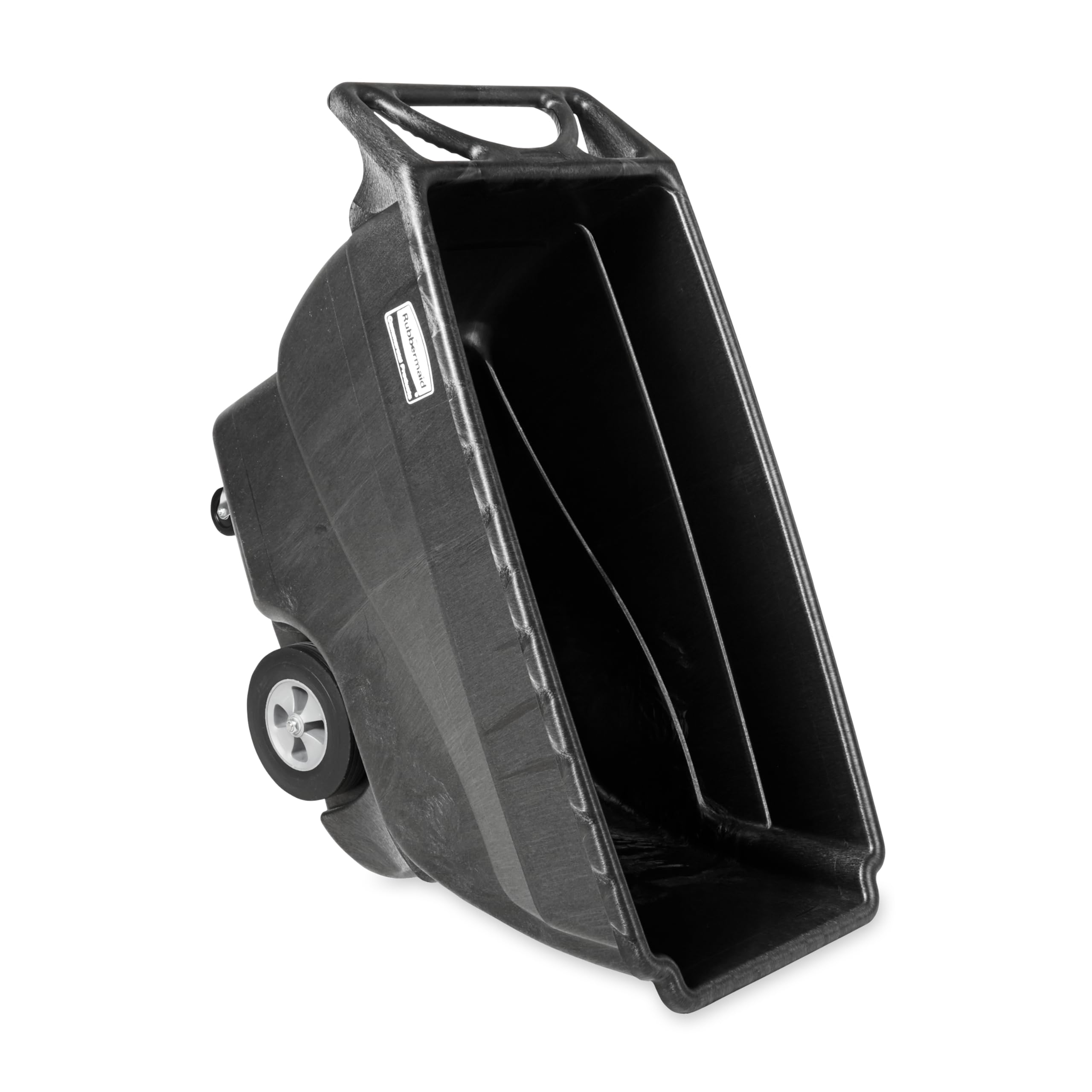 Rubbermaid Commercial Products Tilt Truck 0,58m³ Schwarz – Kippwagen für Abfall und Recycling mit 454 kg Traglast und Rollen, robuste Konstruktion für Lager Büro und Facility Management – FG101300BLA