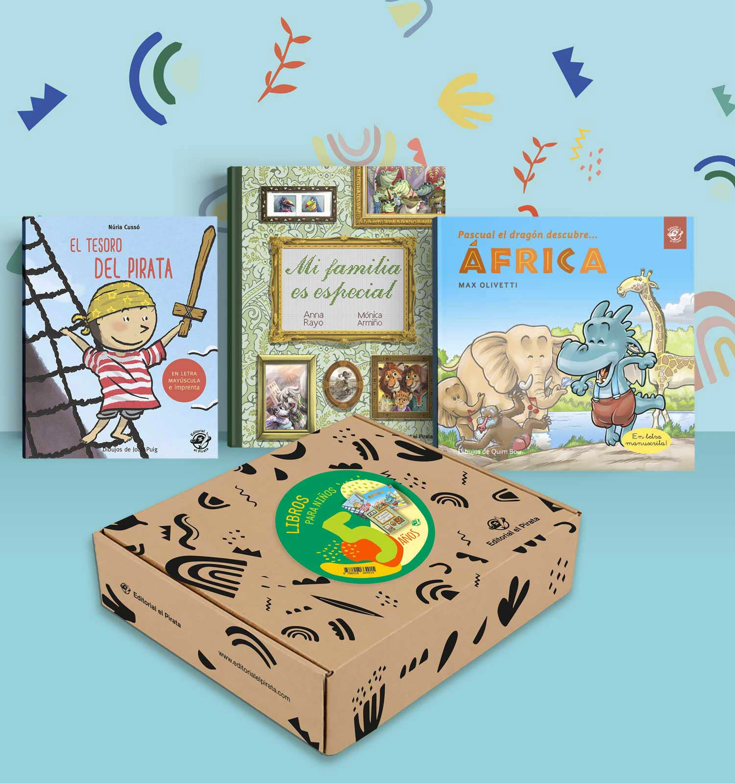Libros para niños 5 años: Lote de 3 libros para regalar a niños de 5 años (Libros infantiles para niños)