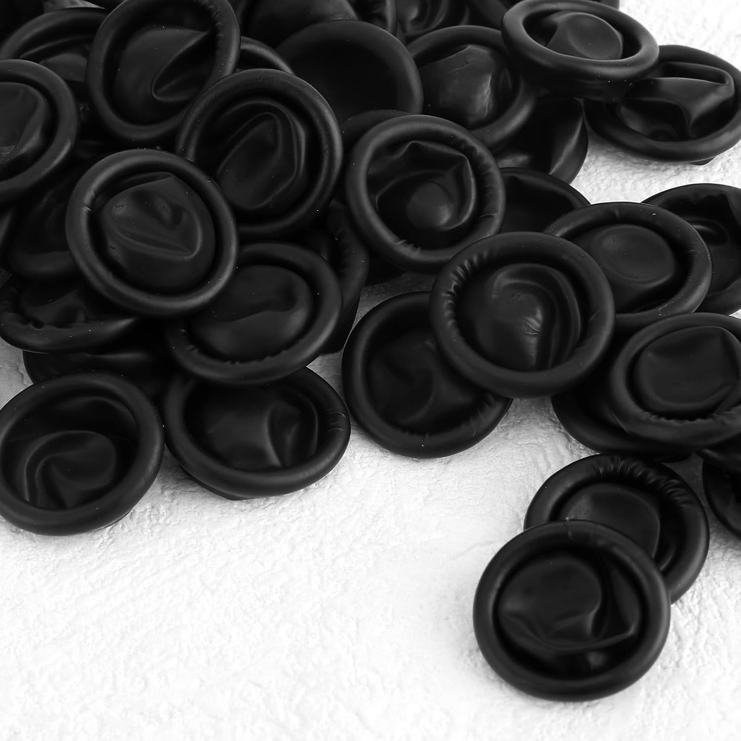 400 PCS Finger Cots Black Finger Gloves Disposable Rubber Fingers Protectors Fingers Condoms Covers Sleeves for Handmade Beauty Industrial Repair