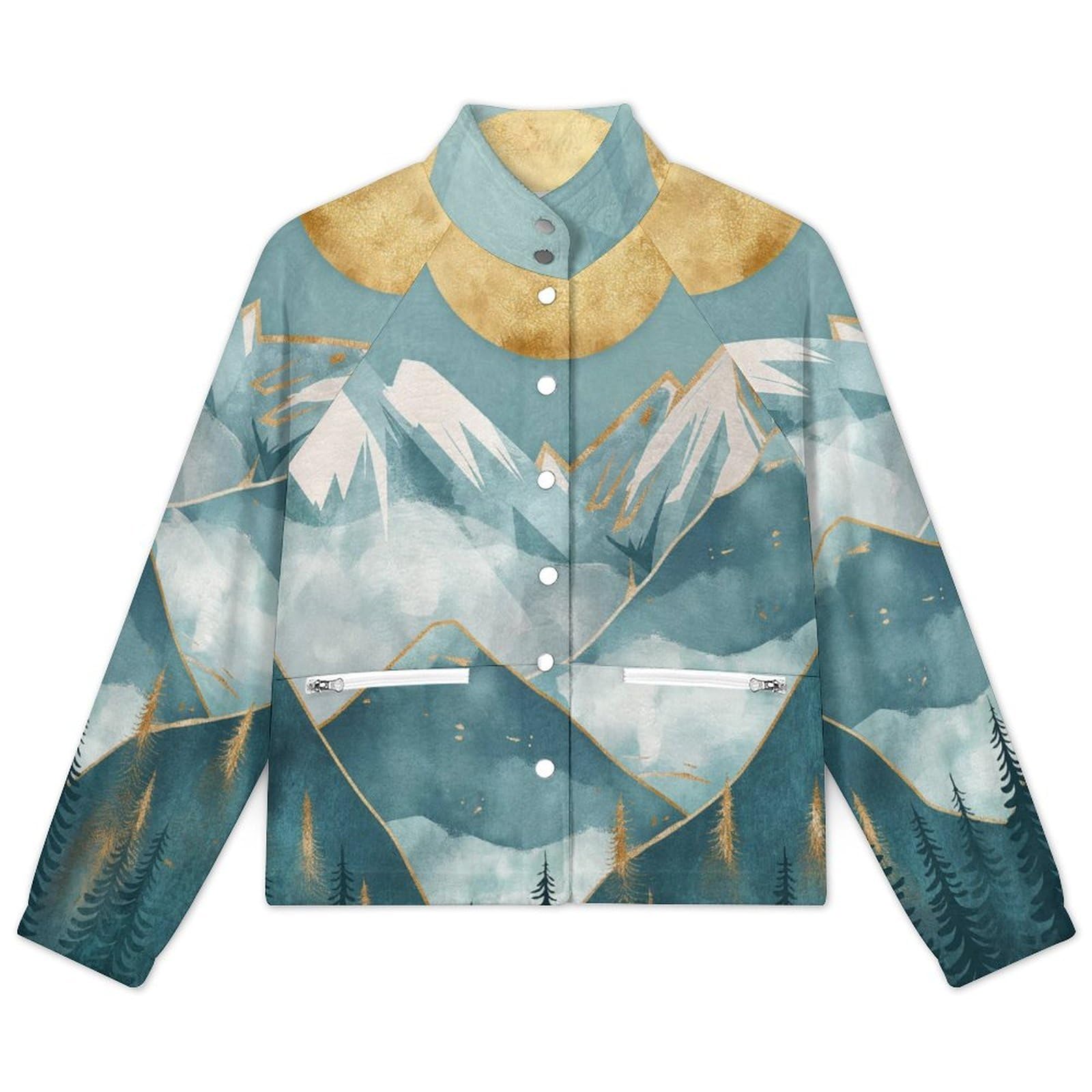OFFSUM Veste Polaire Pour Femme - Montagne Abstraitemanteaux D'Automne Et D'Hiver Grandes Tailles, Cardigans, Vêtements Streetwear Tendance Pour La Randonnée Et Les Activités De Plein Air, Coupe
