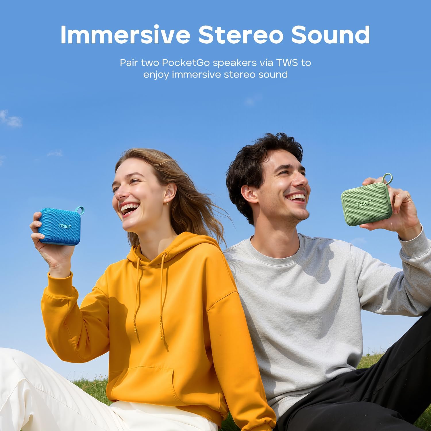 Tribit PocketGo Bluetooth Shower Speaker, IP68 Waterproof/Dustproof, Portable Speaker with 20H Playtime, Wireless, BT6.0, Supports TF Card, Electronics for Travel/Outdoors/Home (Blue) - Image 9