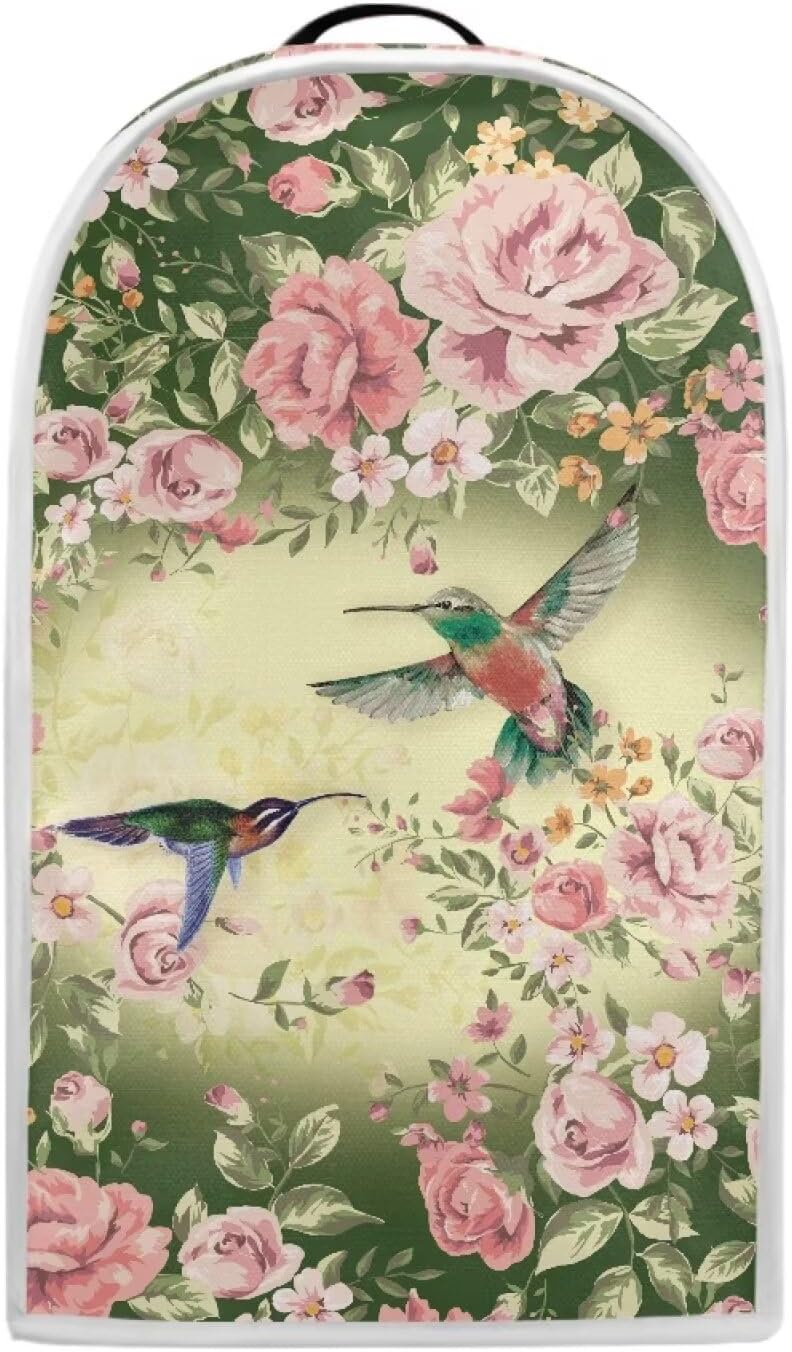 DISNIMO Hummingbird Floral Polyester Dust Proof Blender Cover Kitchen Appliance Cover with Top Handle Anti Fingerprint Dust Protection, Machine Washable